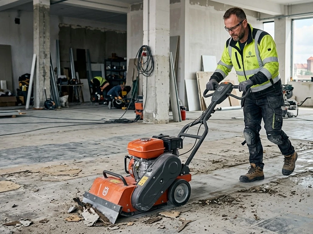 Aufsitzstripper im Einsatz